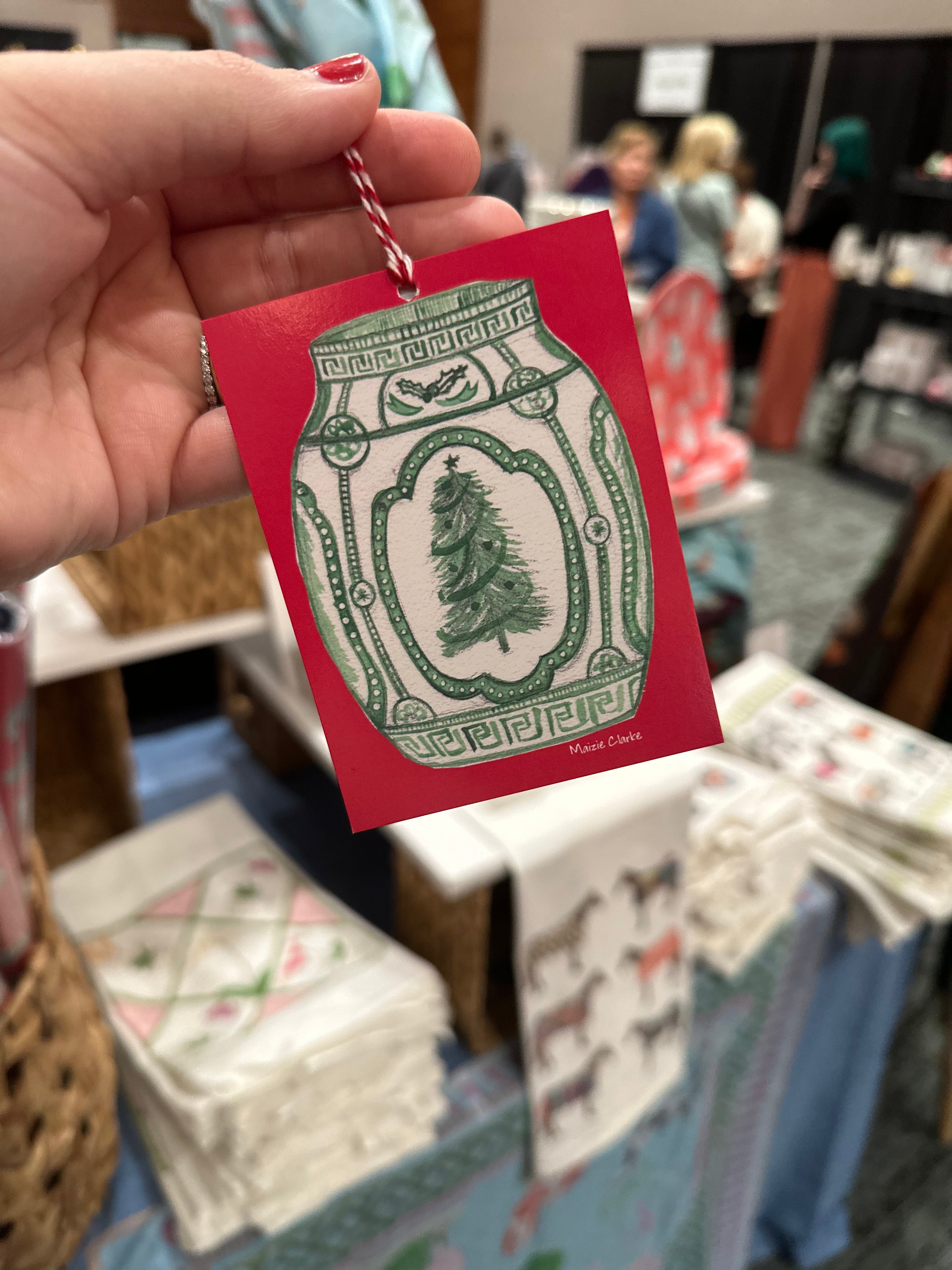 Christmas Chinoiserie Jumbo Gift Tags