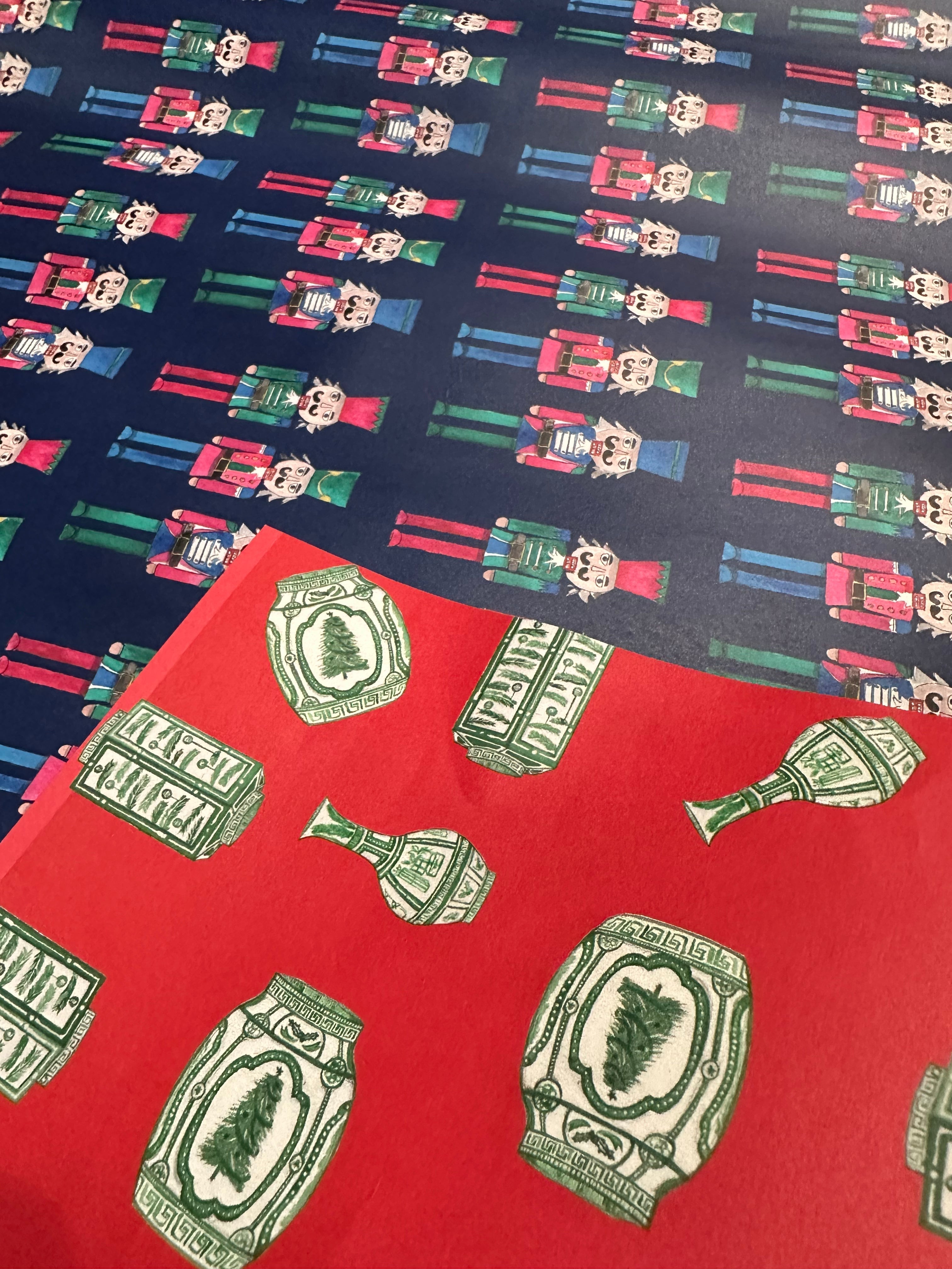 Double sided wrapping paper sheets