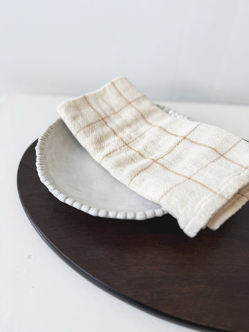 Stoneware Bowl w/ Hobnail Rim