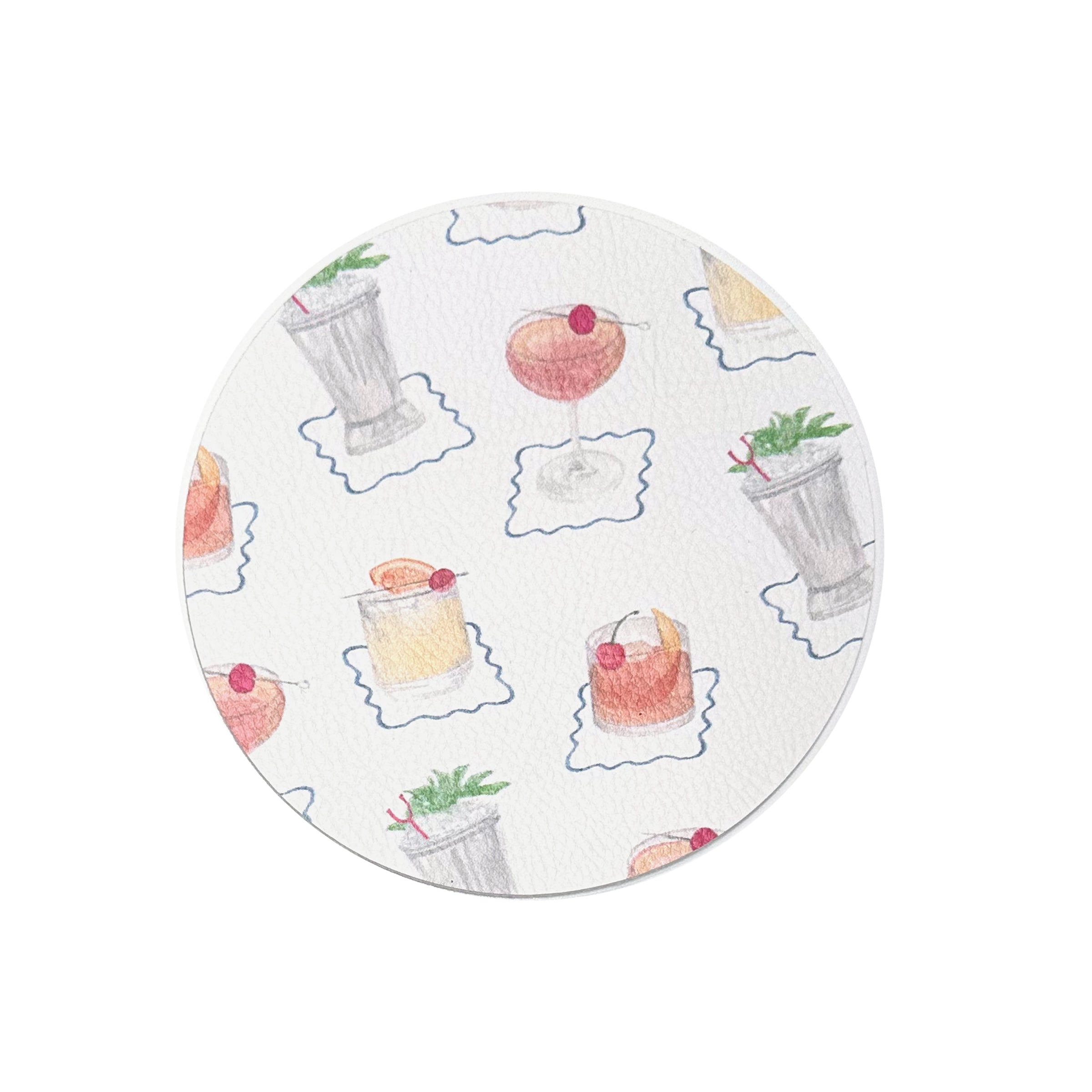 Bourbon Cocktail Round Coaster