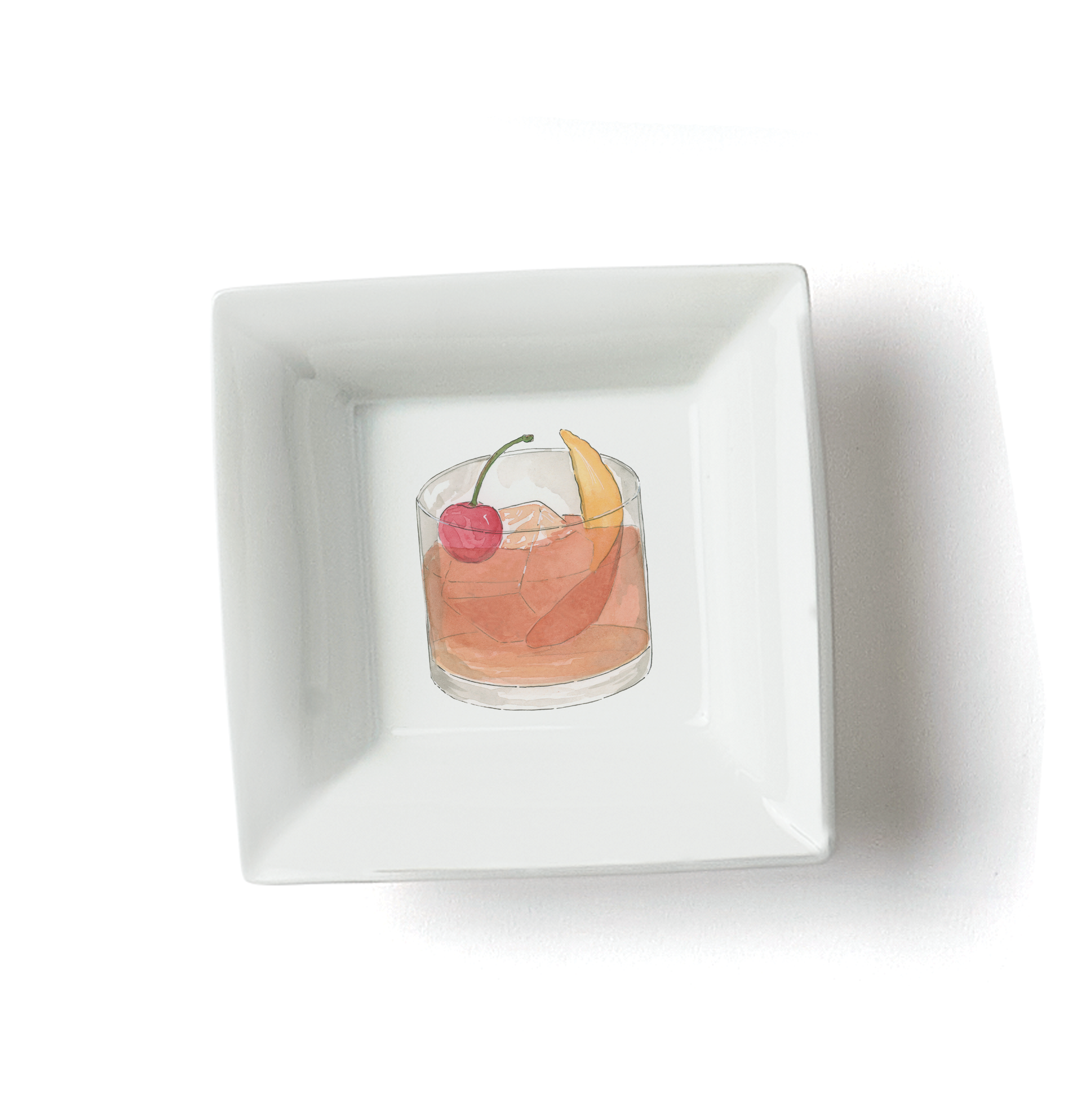 Old Fashioned Bourbon Trinket Tray