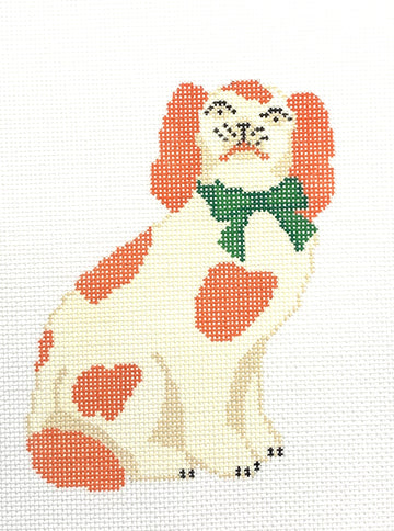 Staffordshire Dog Needlepoint Canvas Ornament