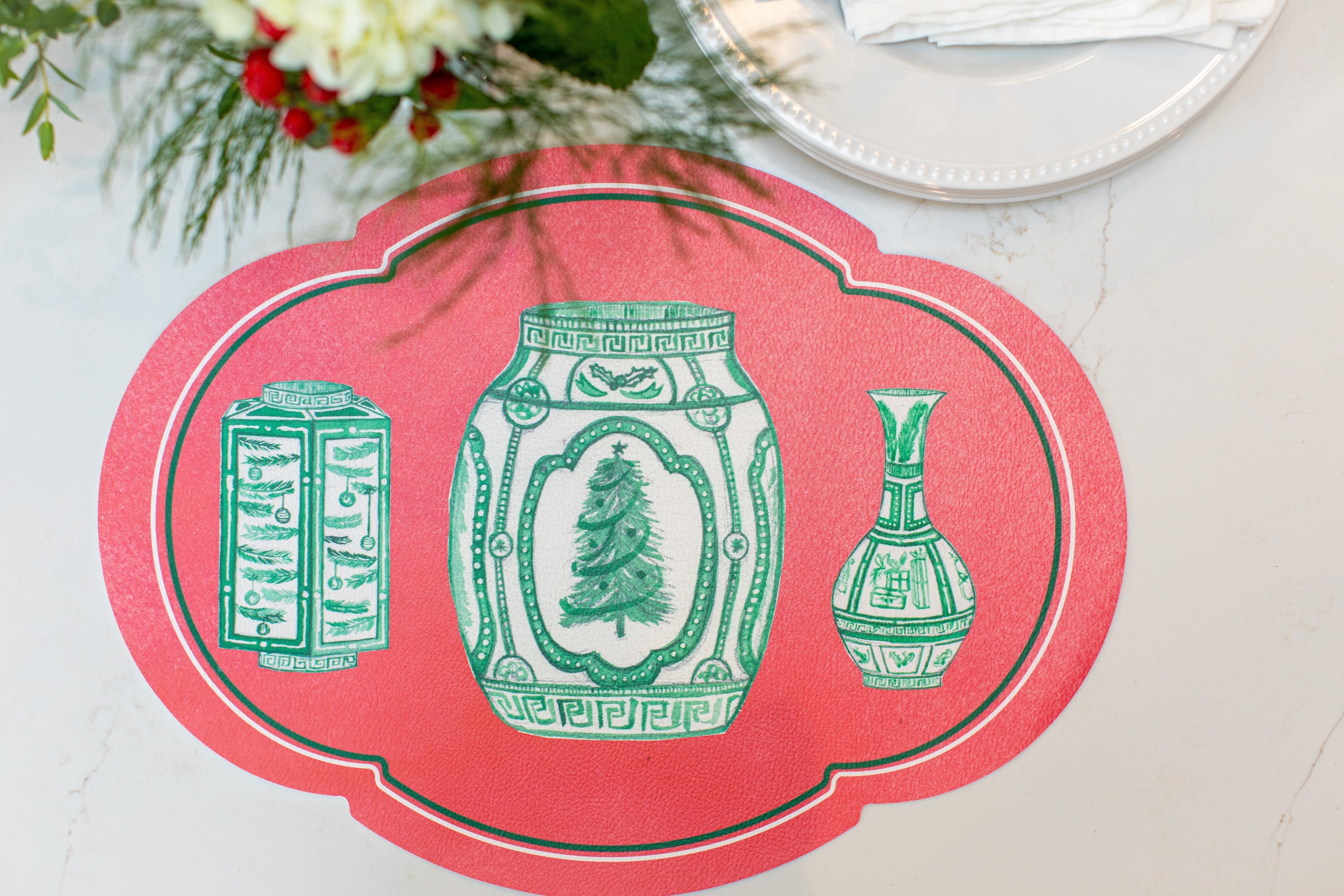 Christmas Chinoiserie Placemats