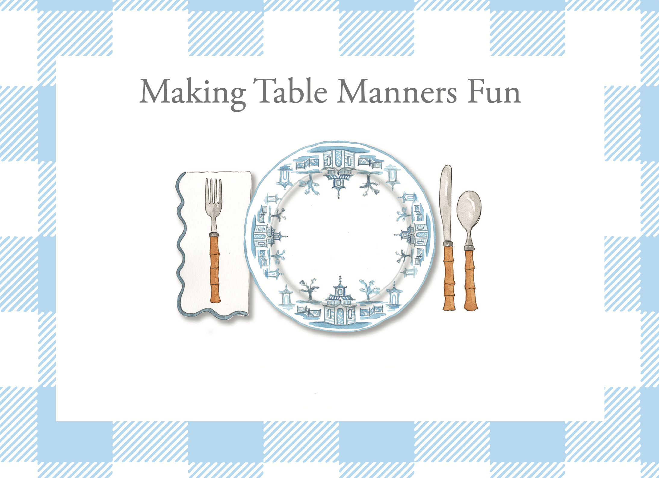 Sincerely Yours by Amy Rainer - Making Table Manners Fun Cards (28 sets)