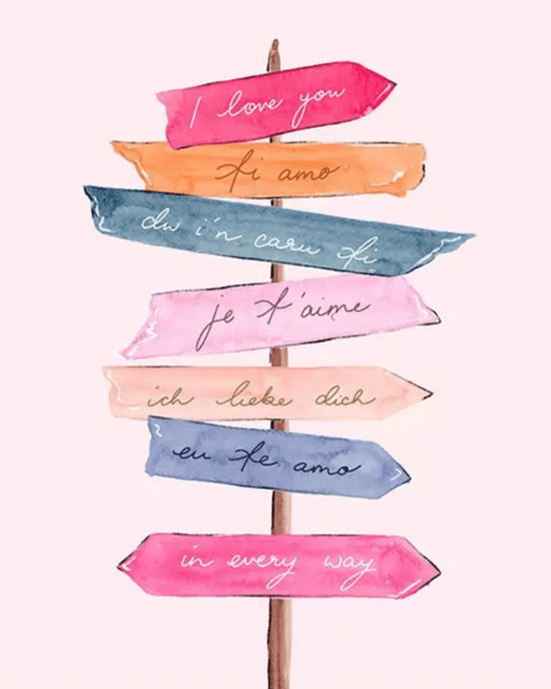All the Ways to Say I Love You Card
