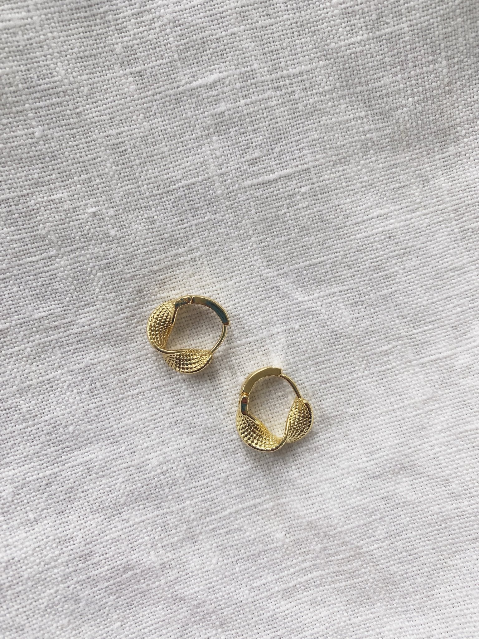 Azalea Hoops, Gold Filled