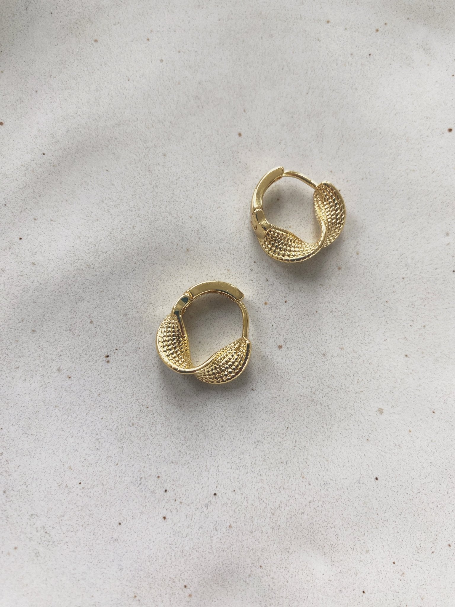Azalea Hoops, Gold Filled