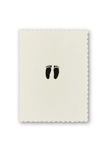 Baby Feet Motif Card