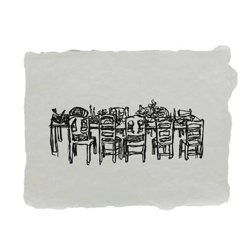 Banquet Table Note Card Set