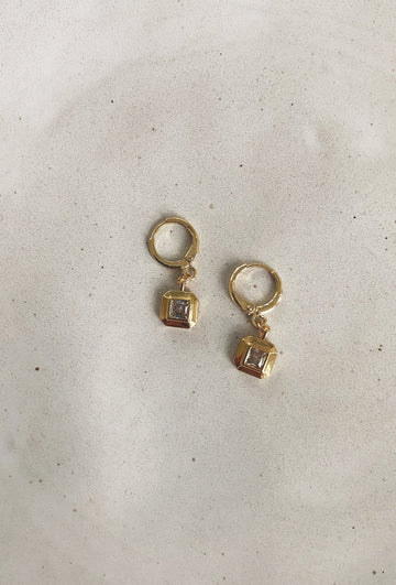 Bardot Earrings, Gold Dipped