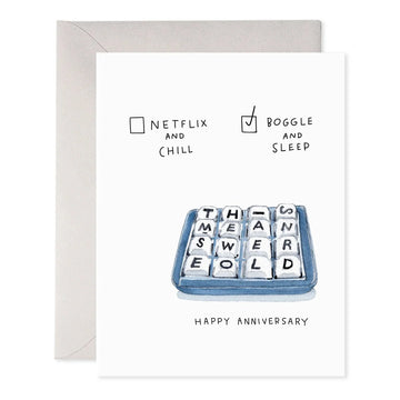 Boggle & Sleep Card