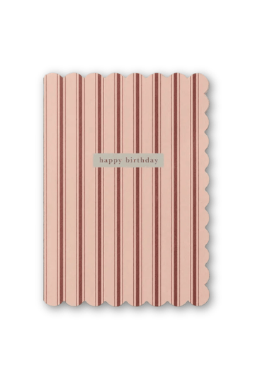 Burgundy Pink Bday Stripe