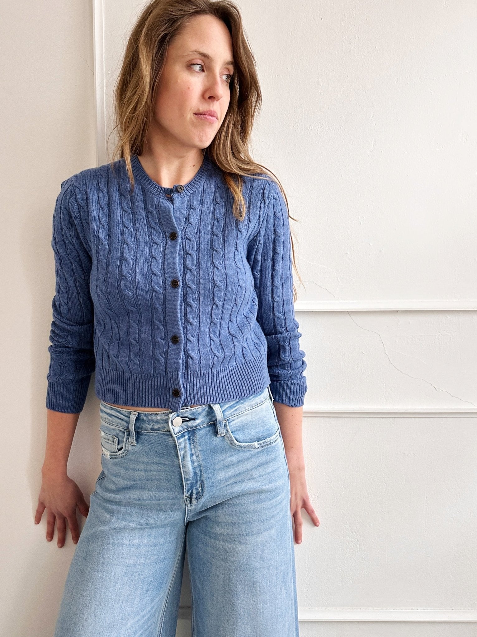 Cable Knit Cardigan - FINAL SALE