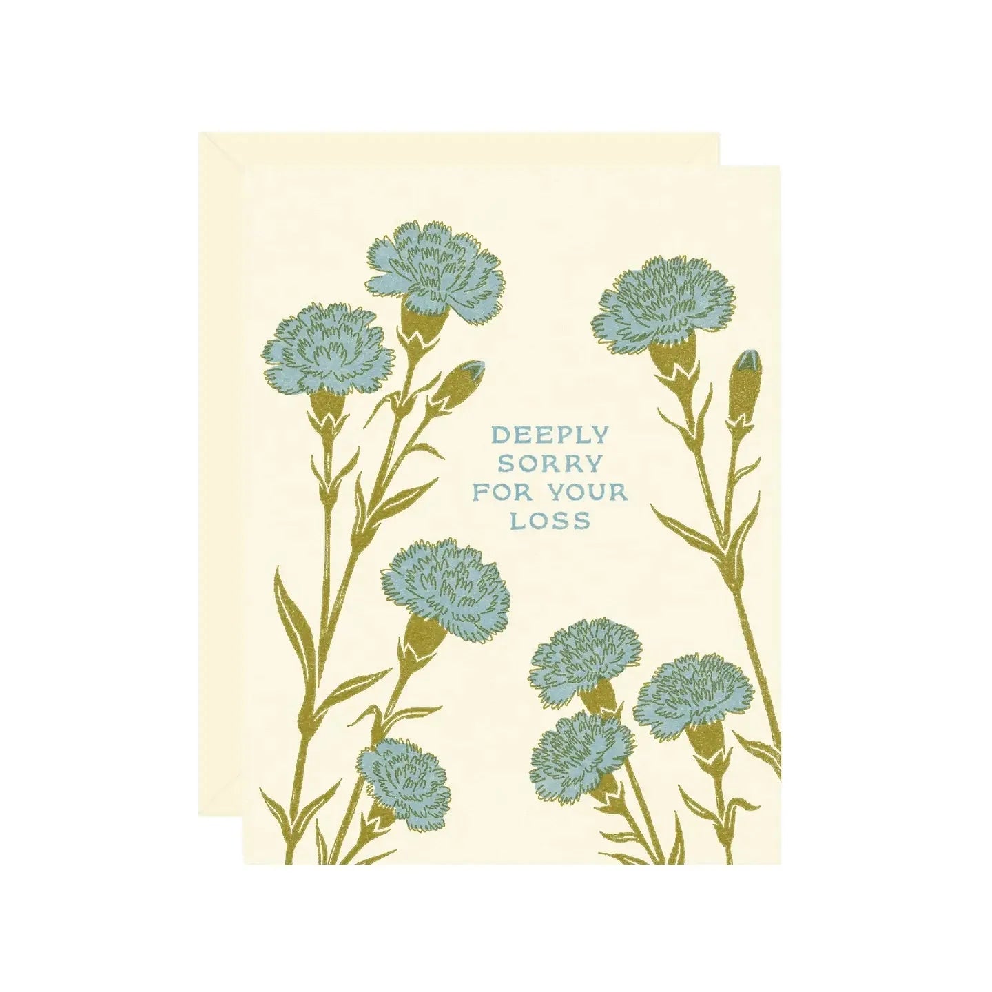 Carnation Sympathy Card
