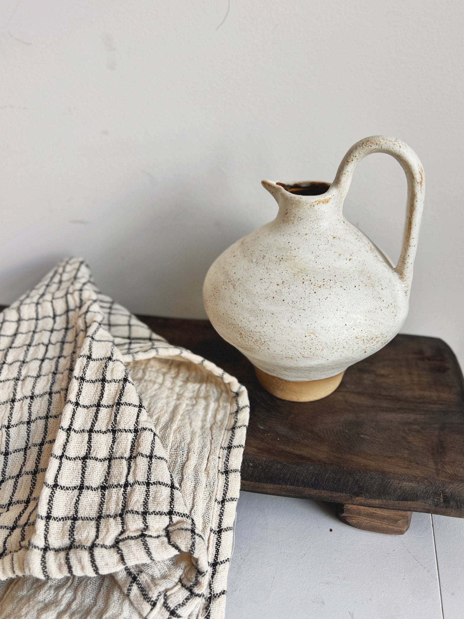 Ceramic Artisan Pitcher