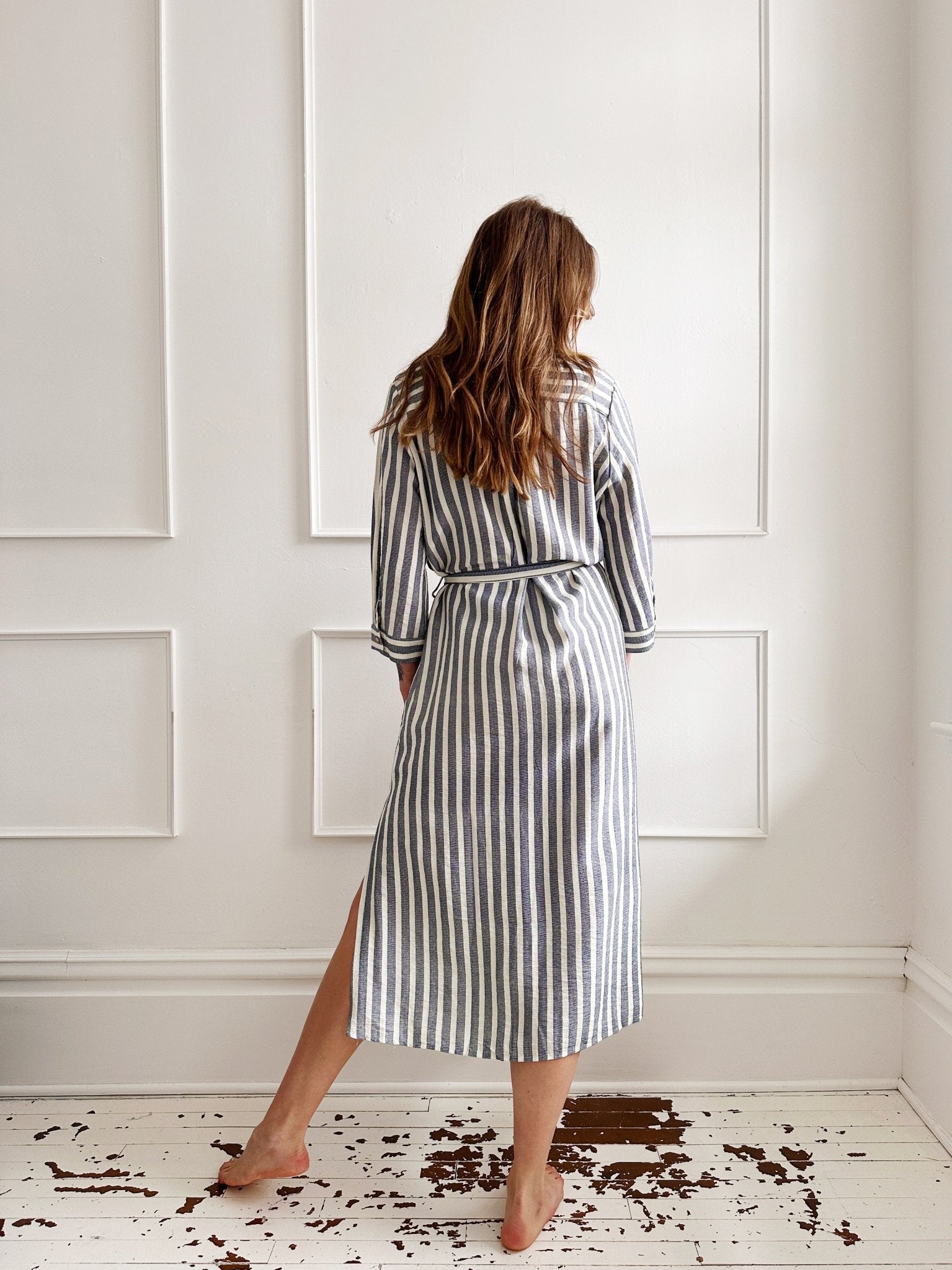 Chambray Stripe Shirt Dress - FINAL SALE
