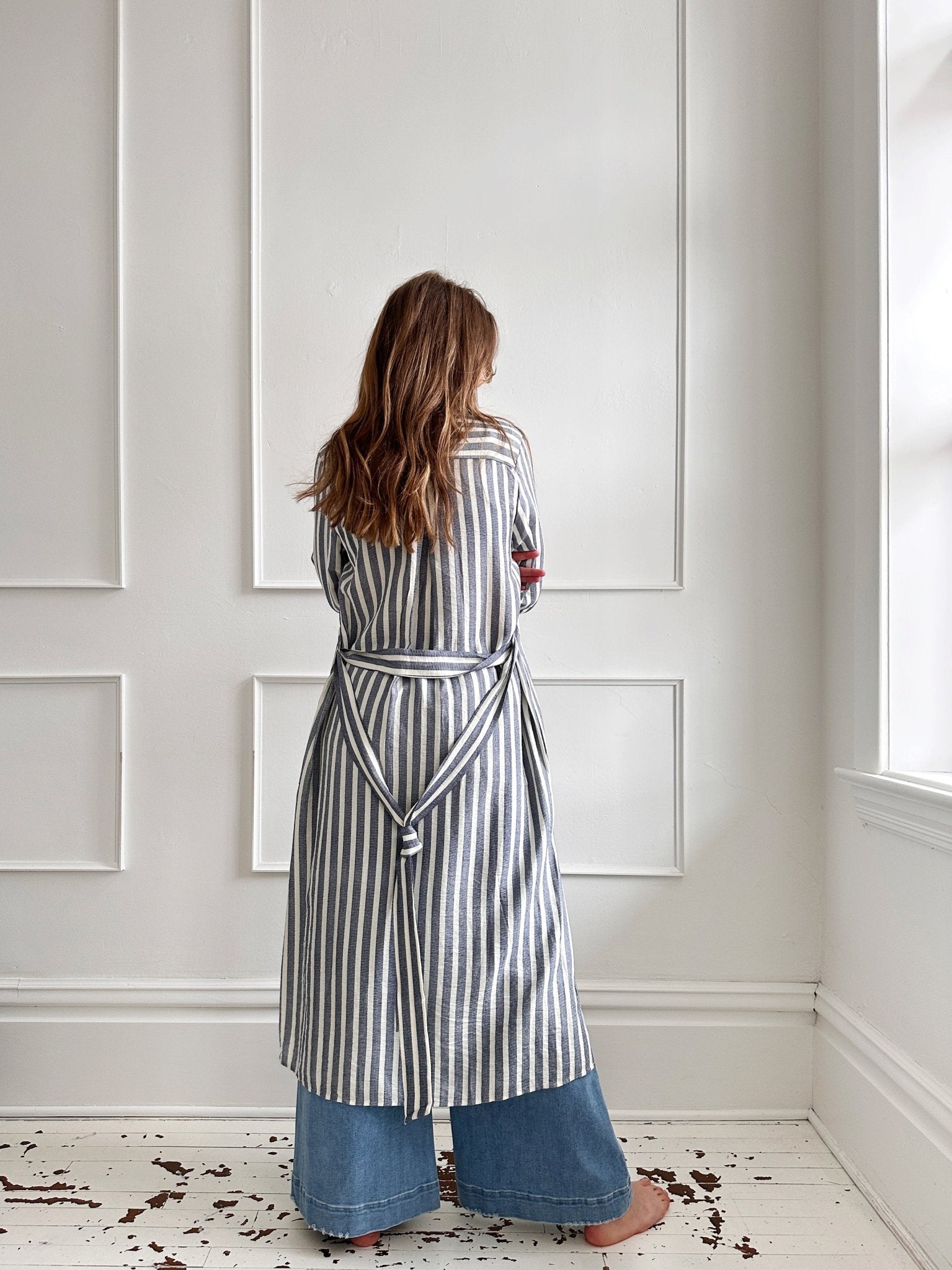 Chambray Stripe Shirt Dress - FINAL SALE