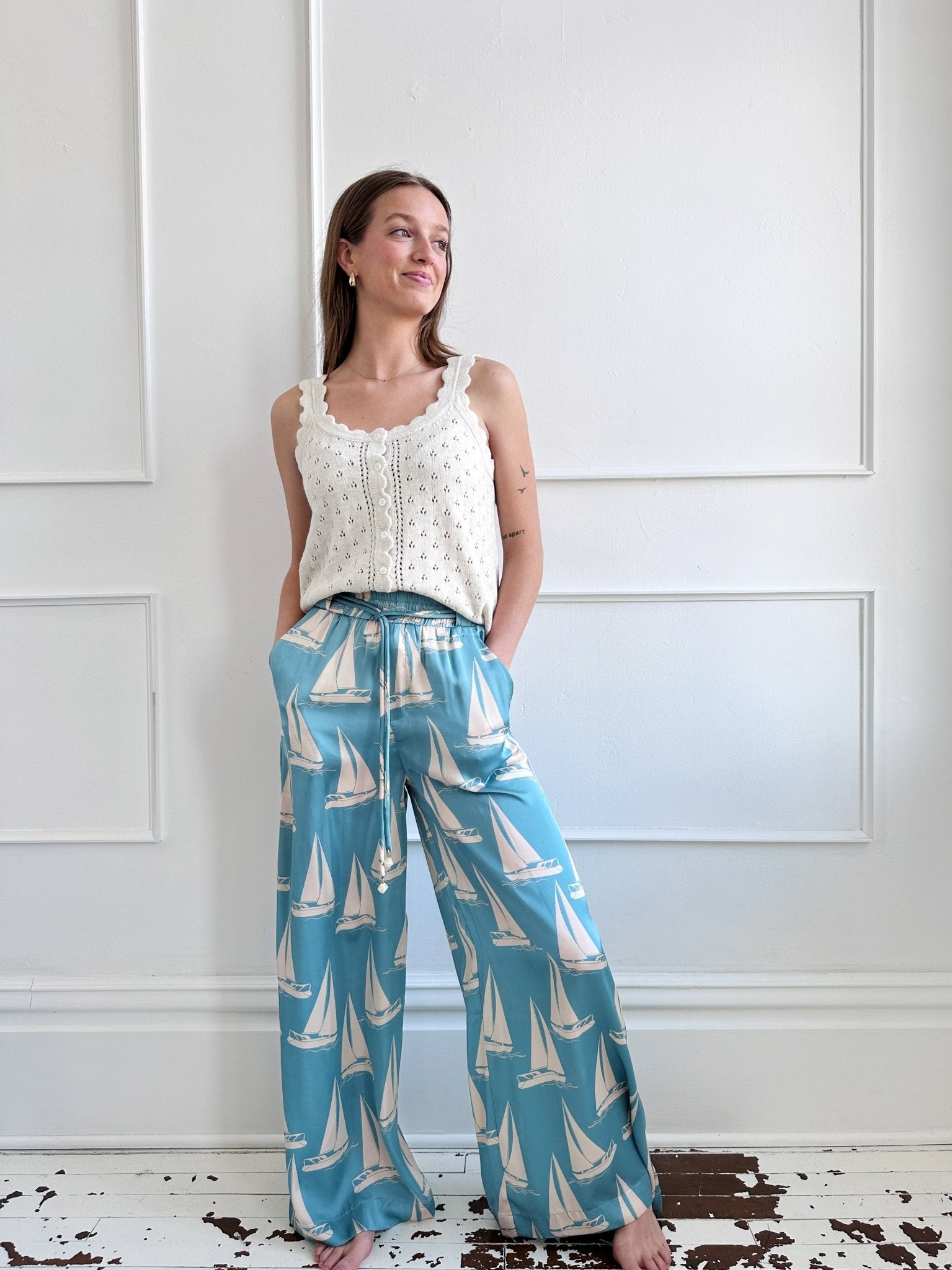 Coastal Satin Pants