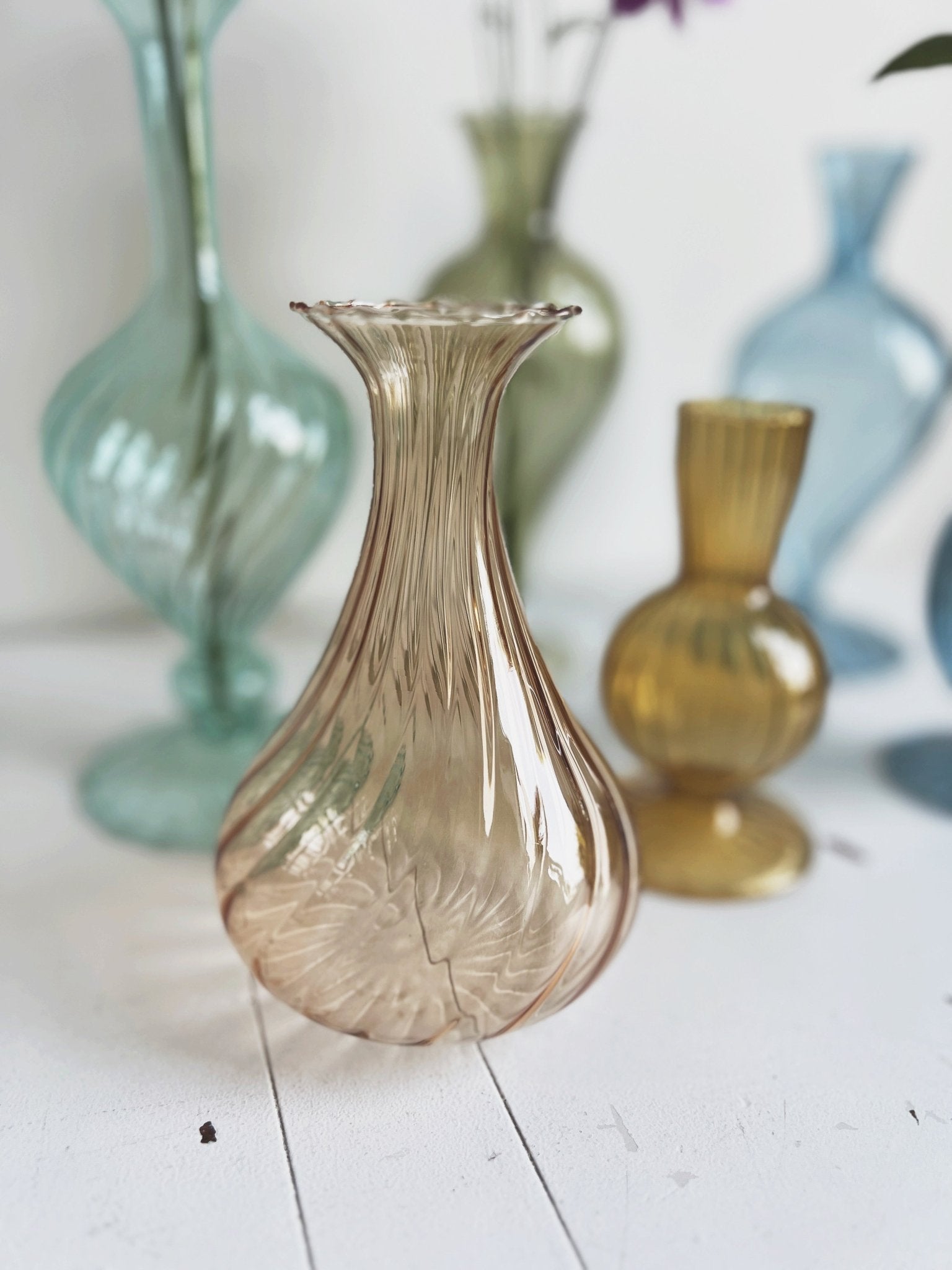 Colored Glass Vase