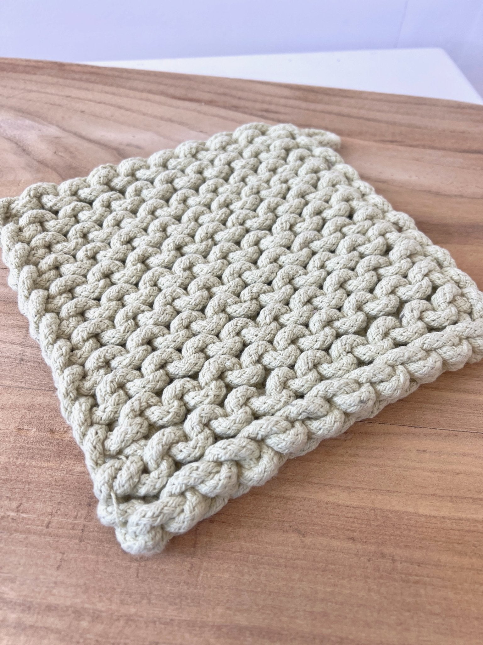 Cotton Crocheted Pot Holder