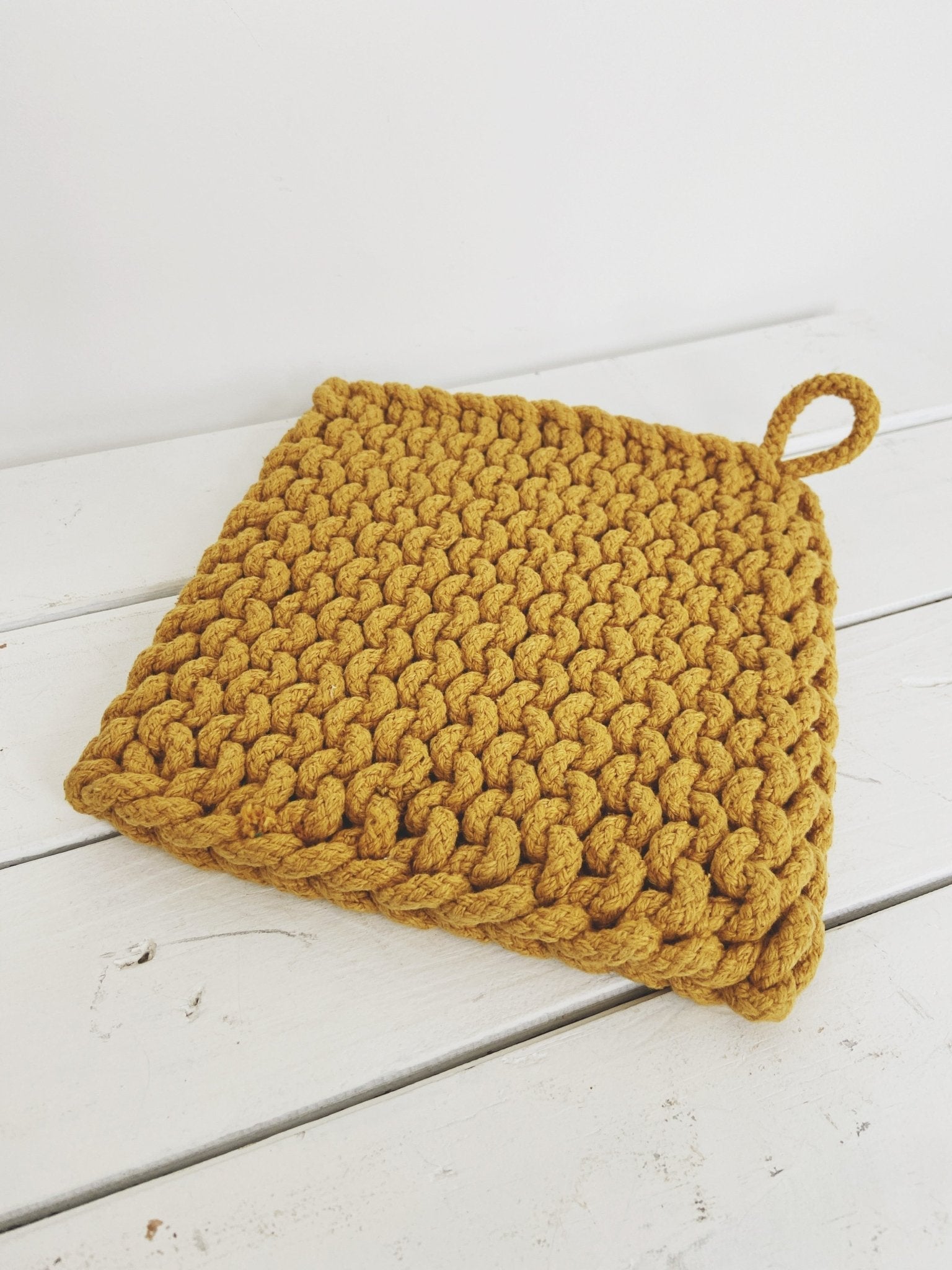 Cotton Crocheted Pot Holder