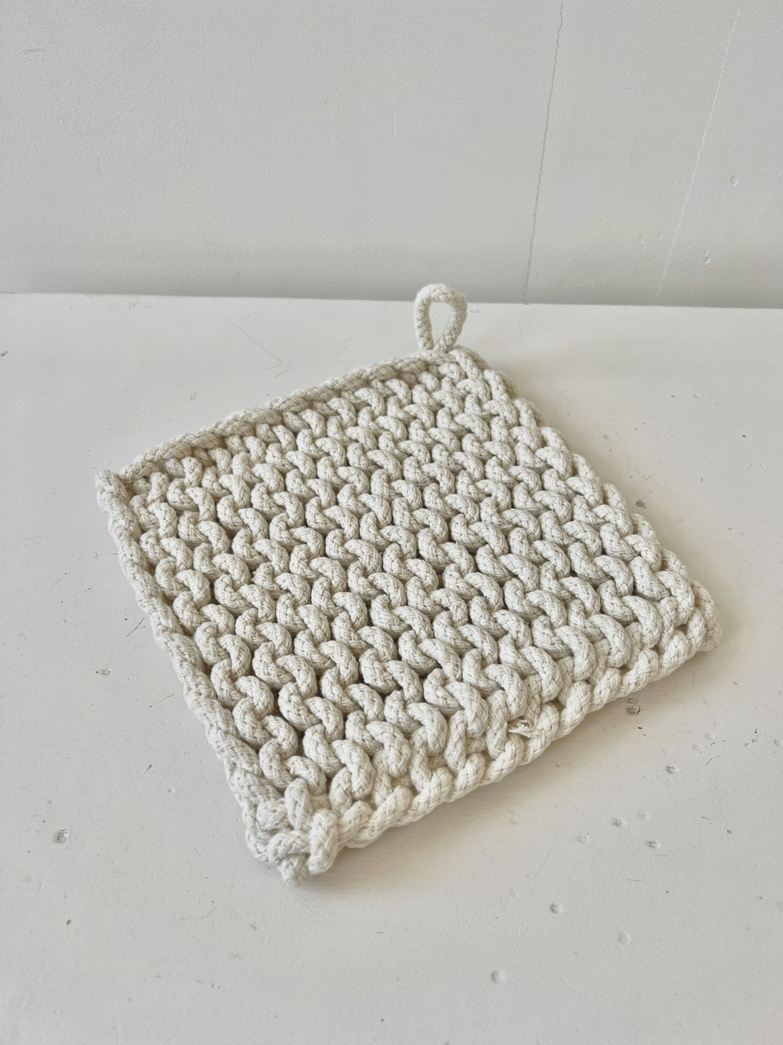 Cotton Crocheted Pot Holder