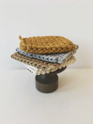 Cotton Crocheted Pot Holder