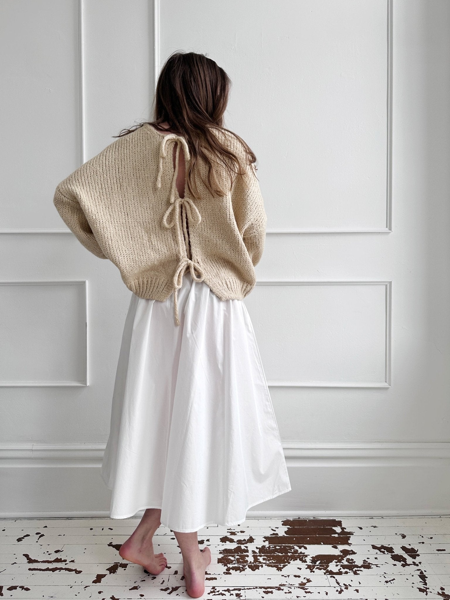 Cotton Midi Skirt