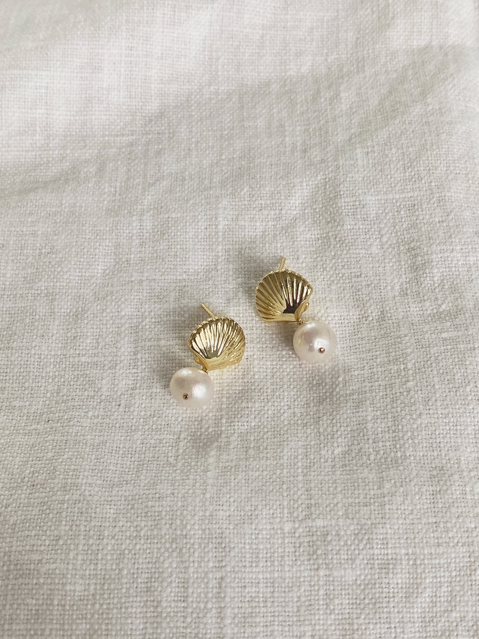 Cove Studs, Gold Dipped