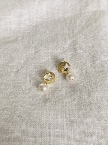 Cove Studs, Gold Dipped