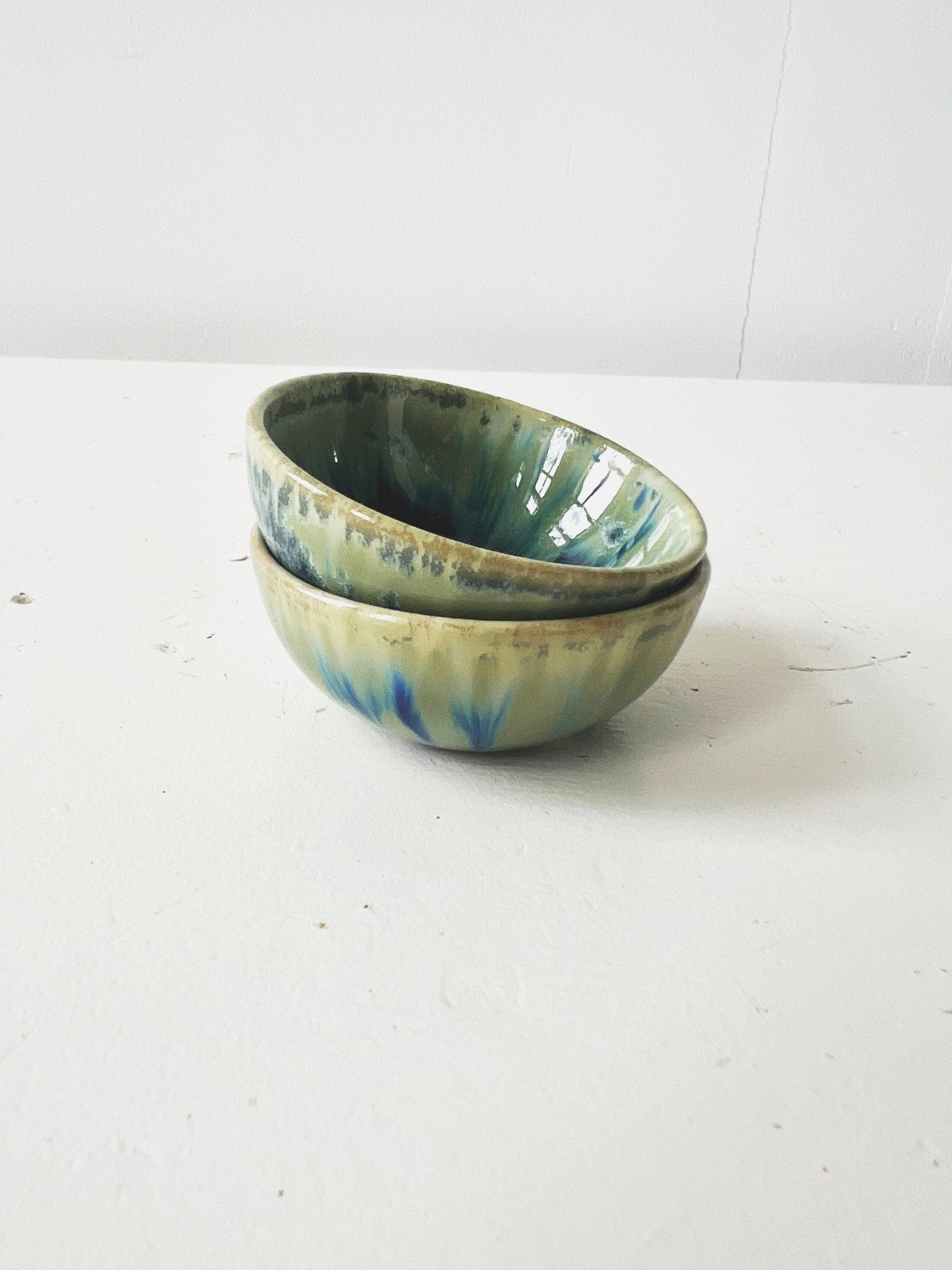 Crackle Glaze Stoneware Dish
