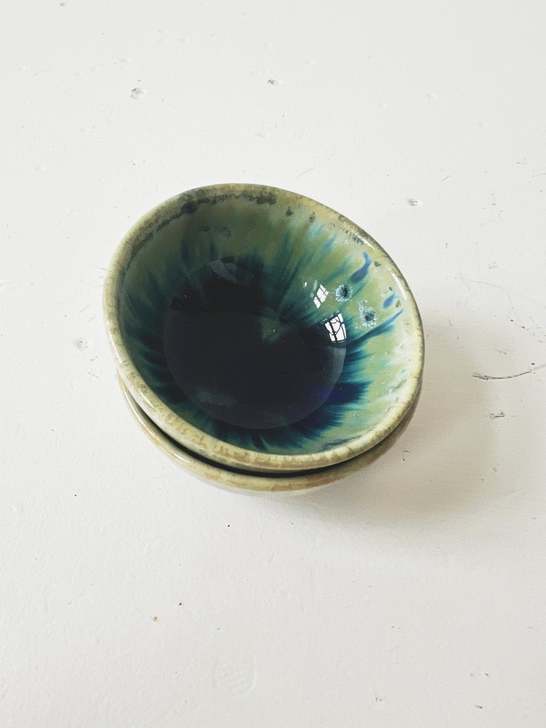 Crackle Glaze Stoneware Dish