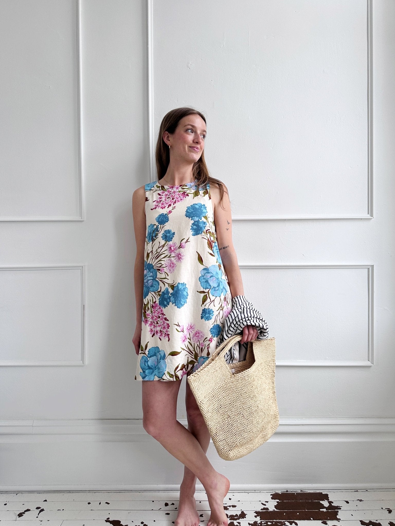 Crochet Straw Handbag