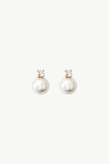 Crystal Pearl Studs
