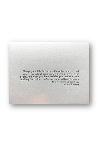 David Bowie - Water Card