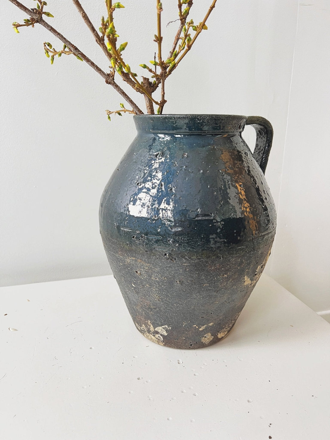 Decorative Distressed Terra-cotta Vase