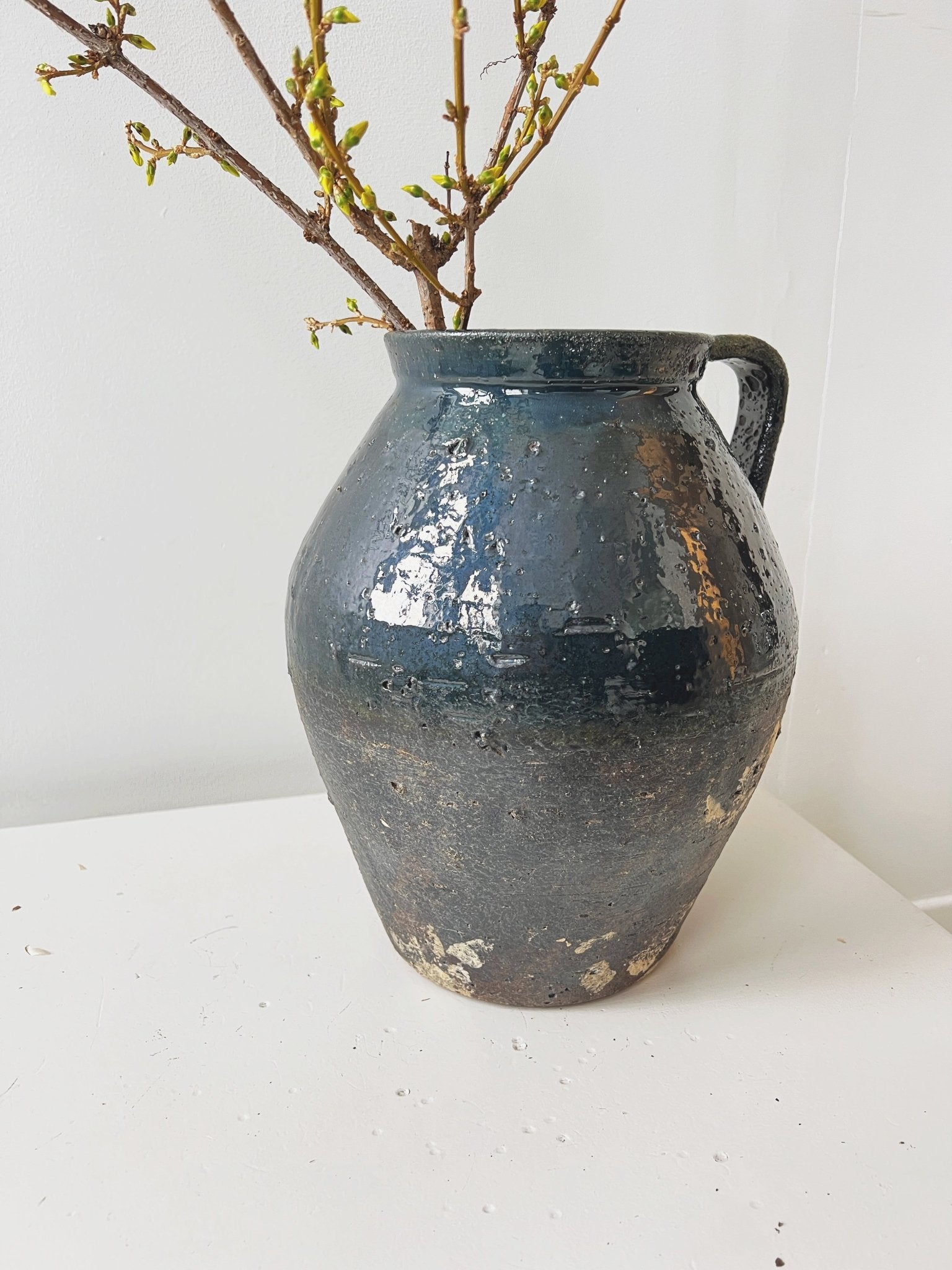 Decorative Distressed Terra-cotta Vase