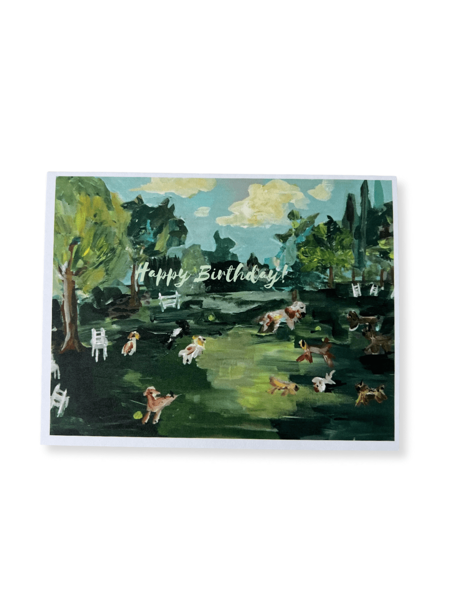 Dog Park Birthday Card