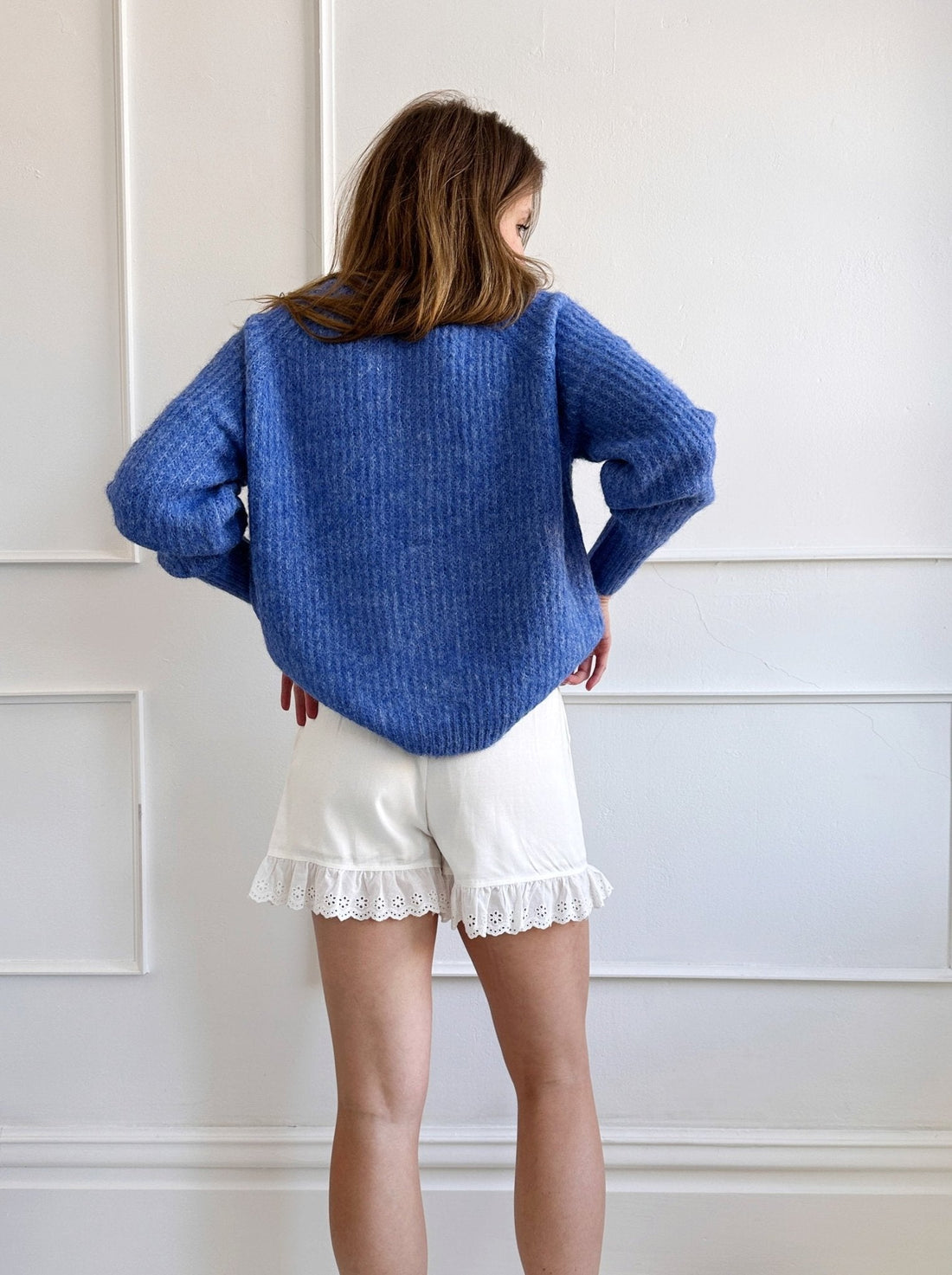 Eyelet Ruffle Shorts