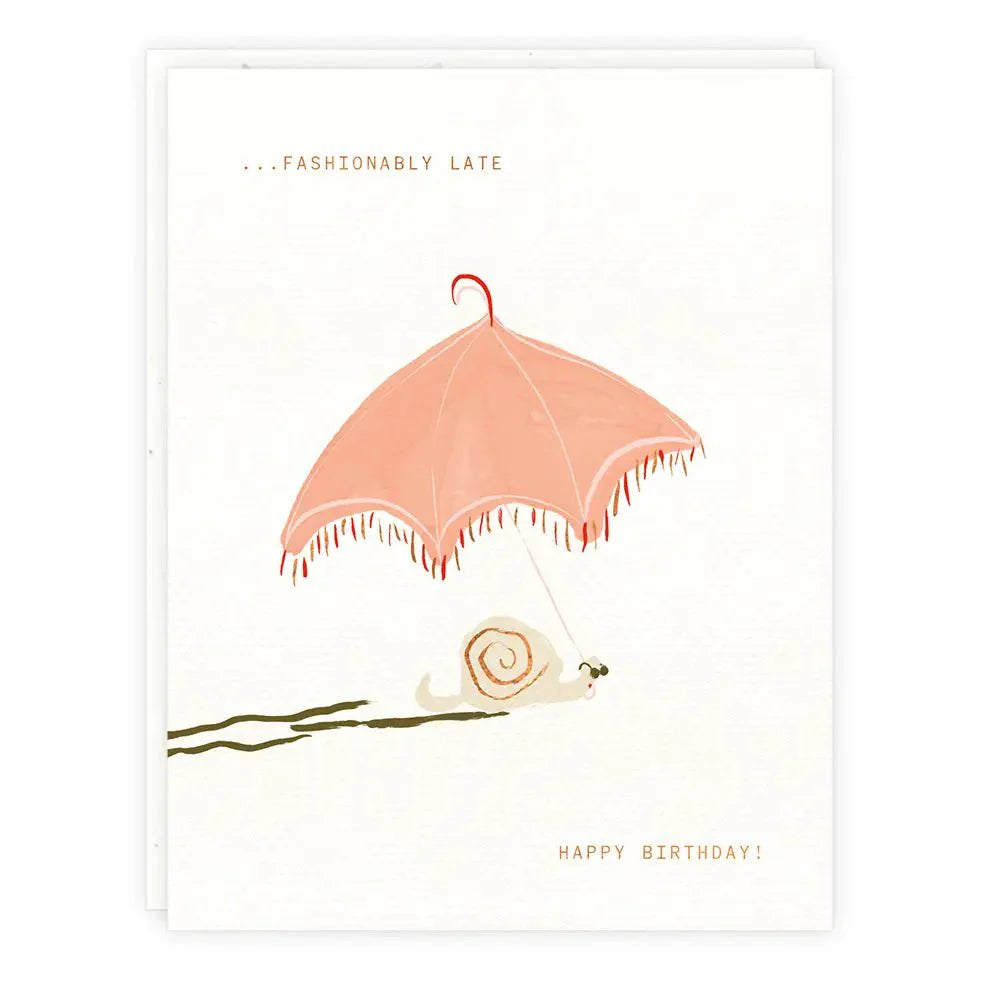 Fashionably Late Card