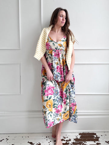 Floral V-Neck Spaghetti Strap Dress