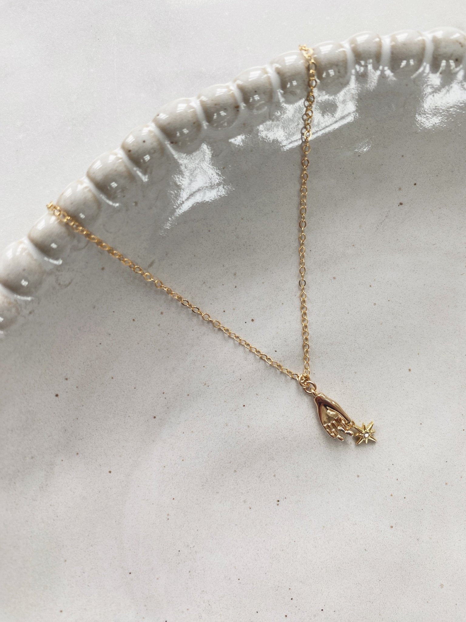 Gita Necklace, Gold Filled