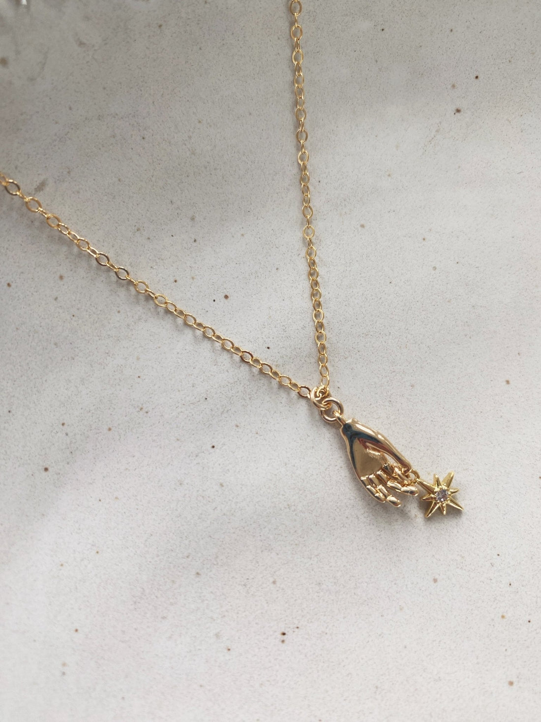 Gita Necklace, Gold Filled