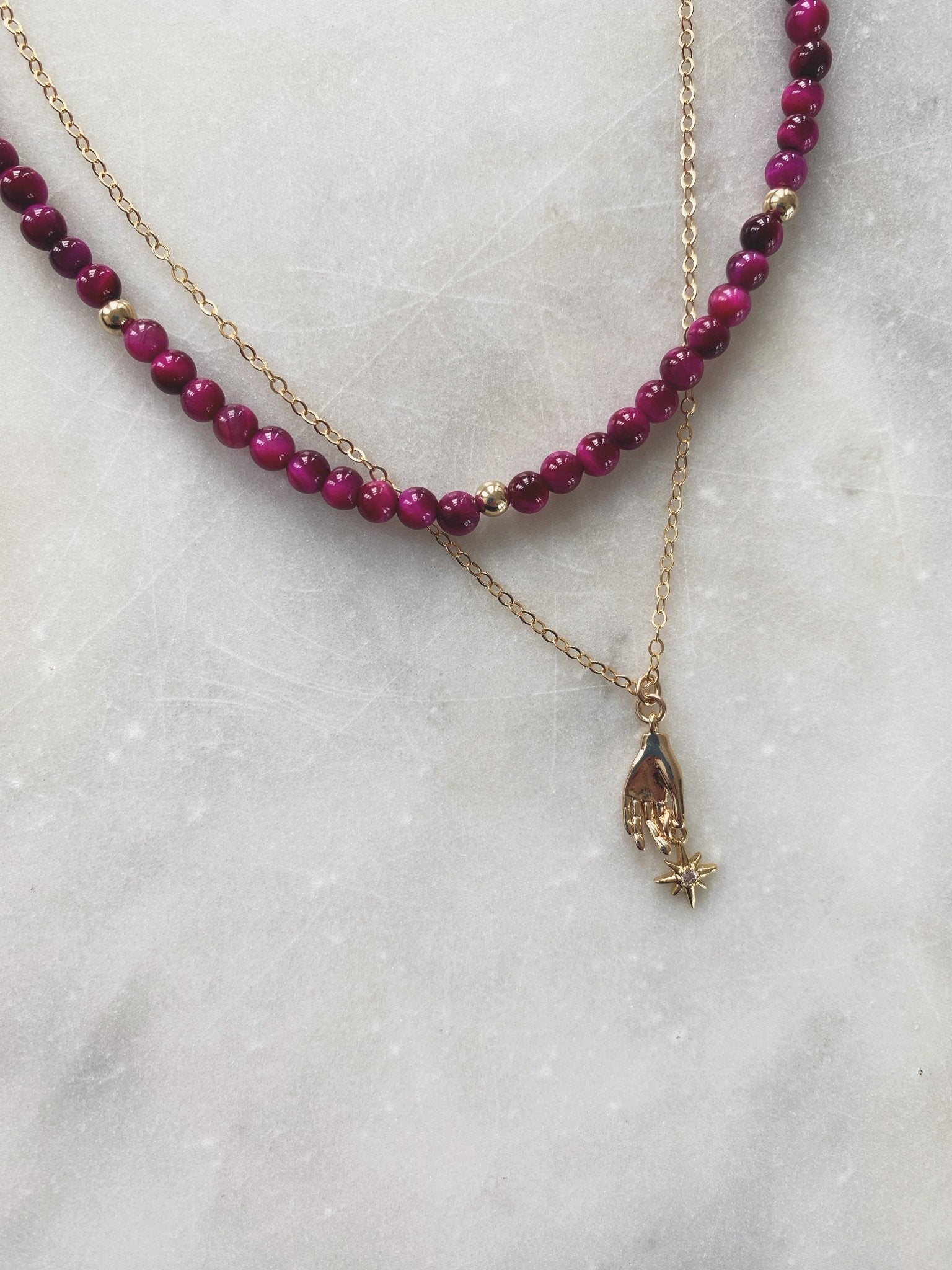 Gita Necklace, Gold Filled