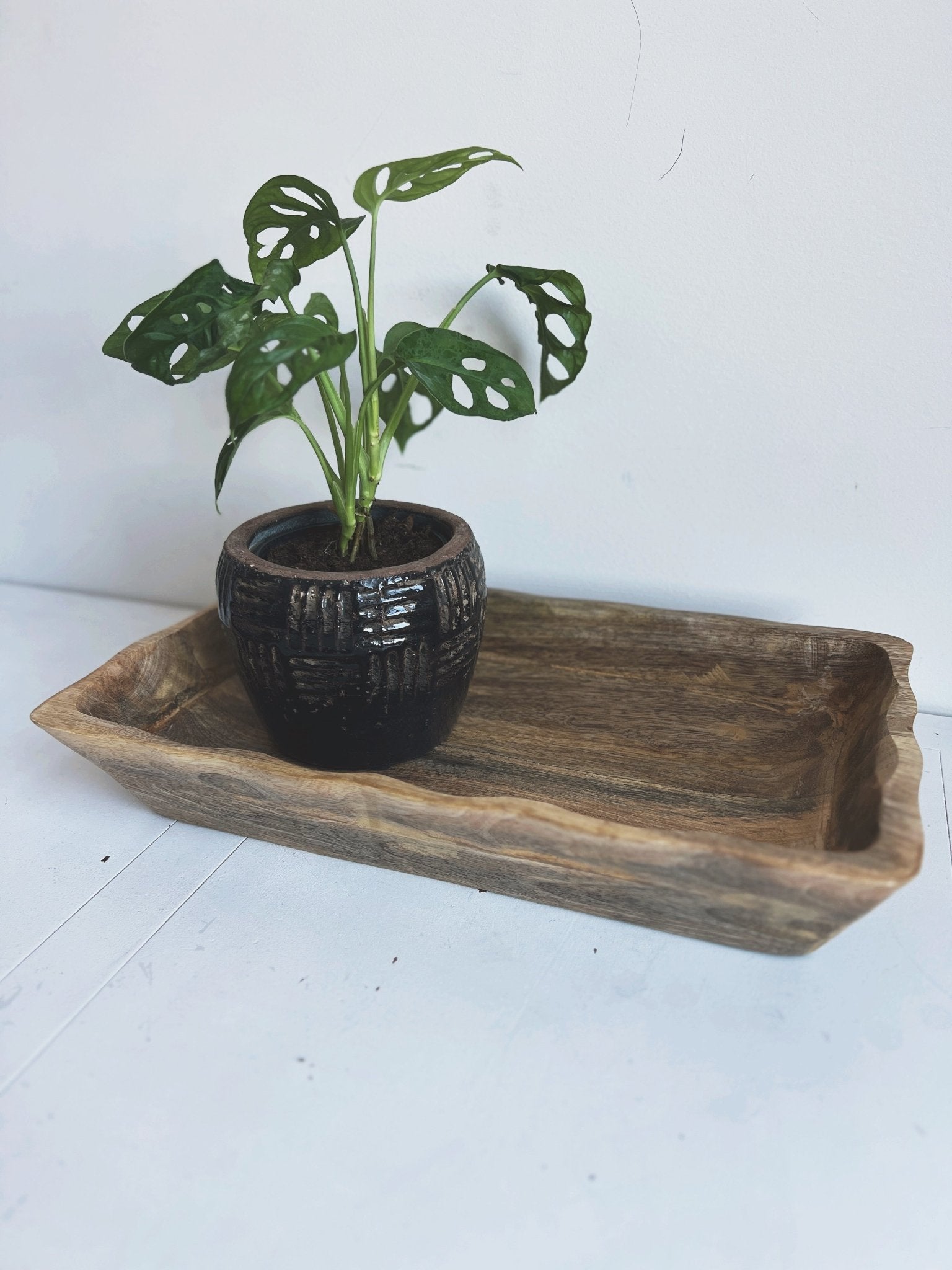 Hand Carved Mango Wood Bowl