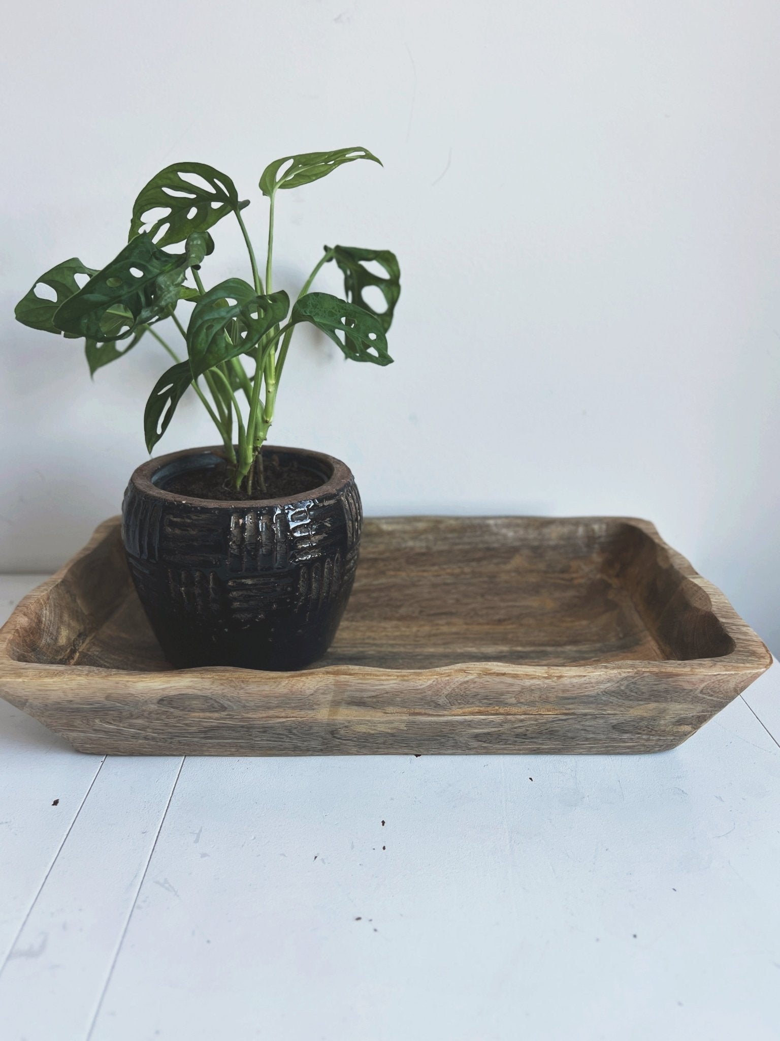 Hand Carved Mango Wood Bowl