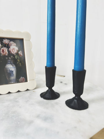 Hand-Forged Cast Iron Taper Holder