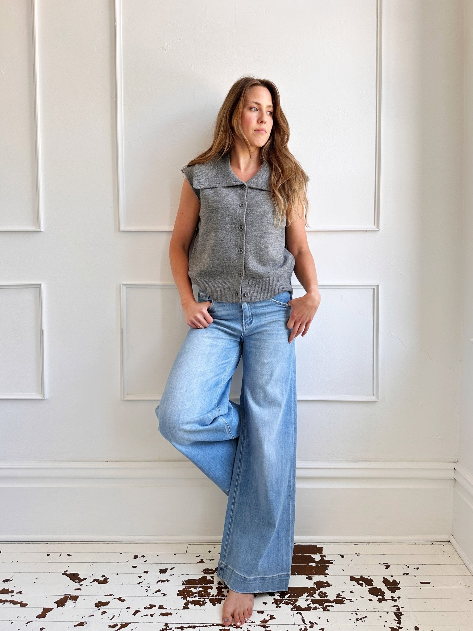 High Rise Super Wide Denim
