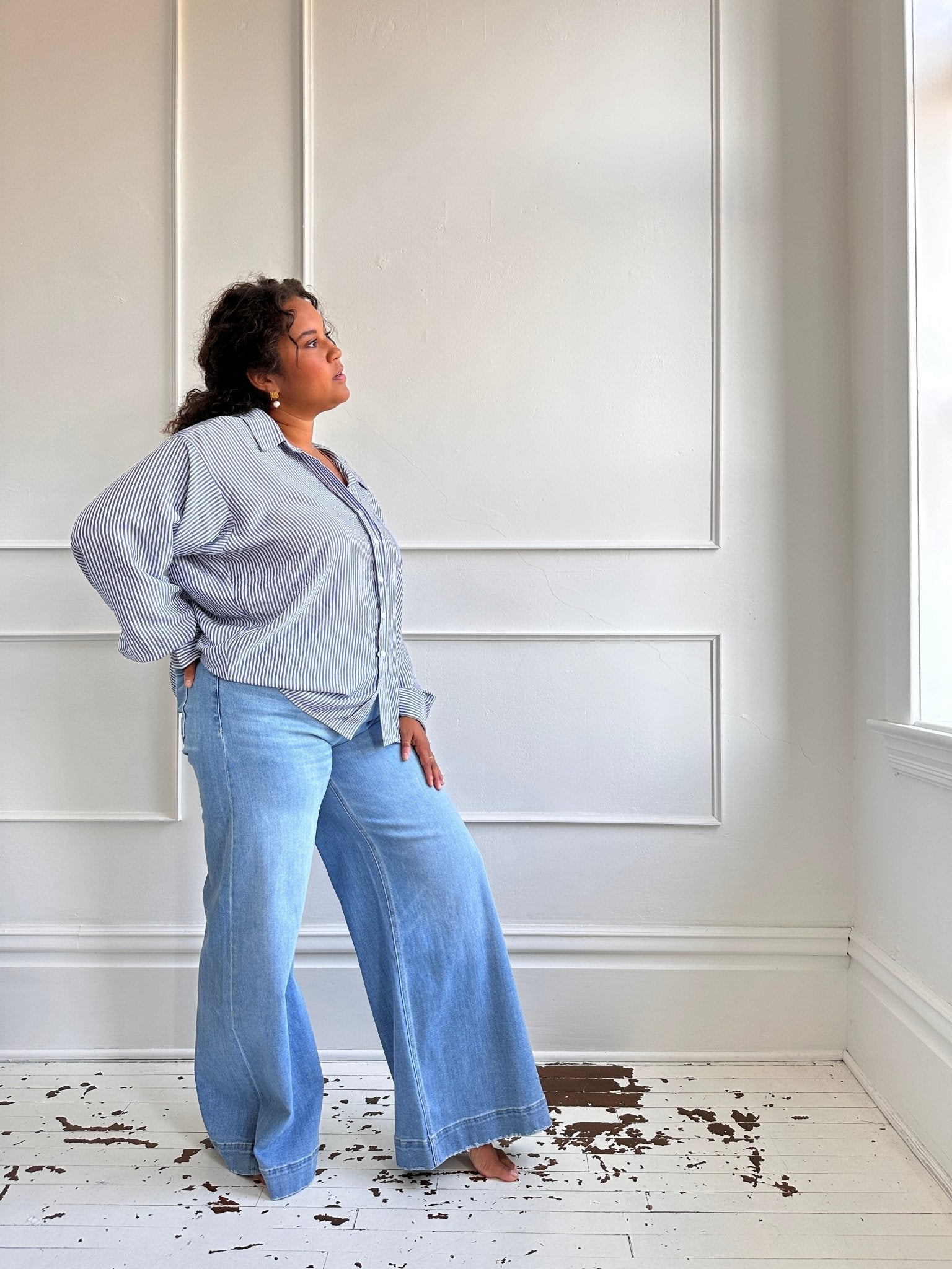 High Rise Super Wide Denim
