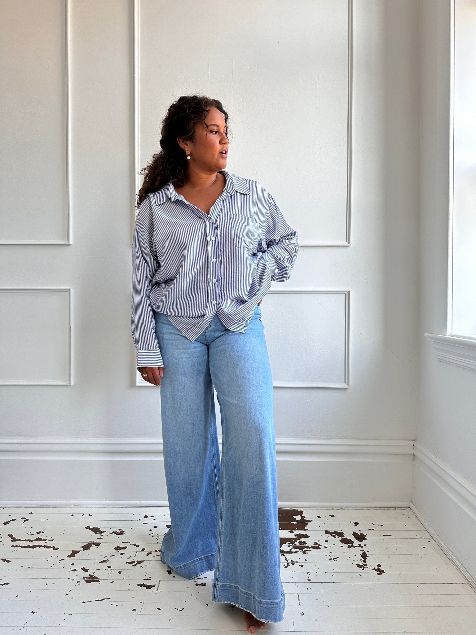 High Rise Super Wide Denim